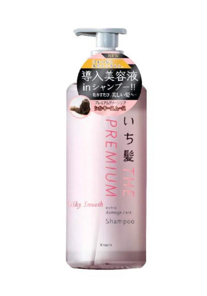 KRACIE Ichikami Premium Smooth Shampoo Pump 480mL