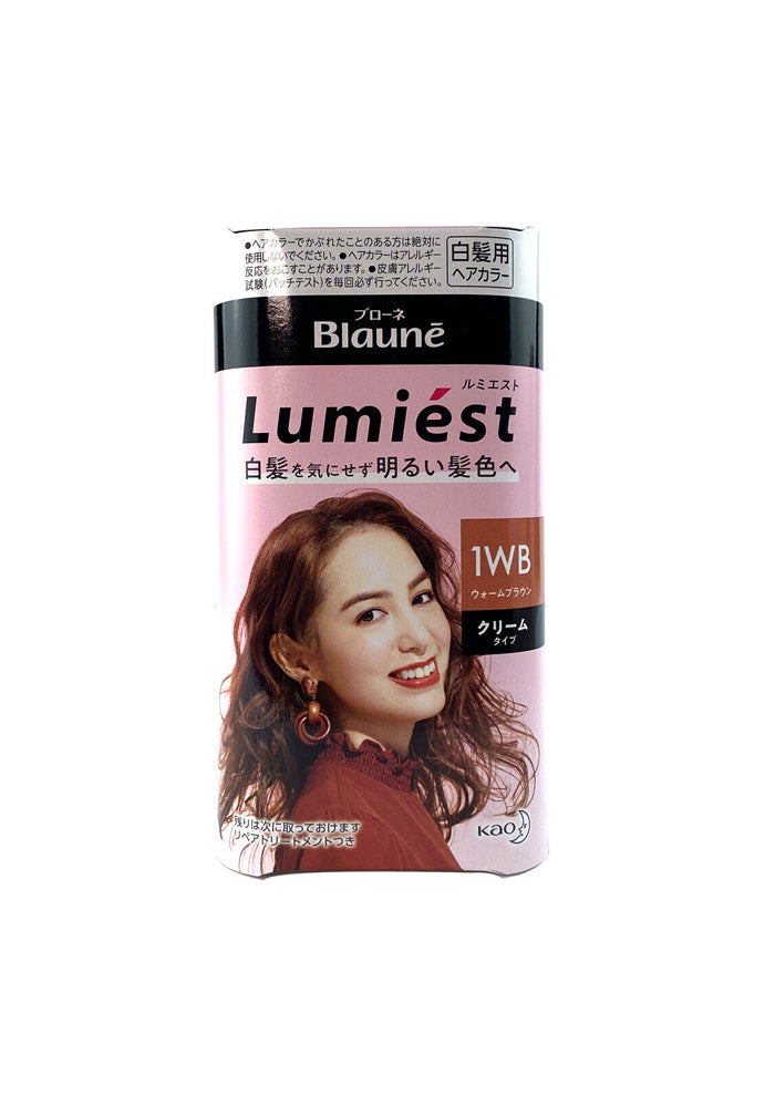 KAO Blaune Lumiest Hair Color, 1WB Warm Brown