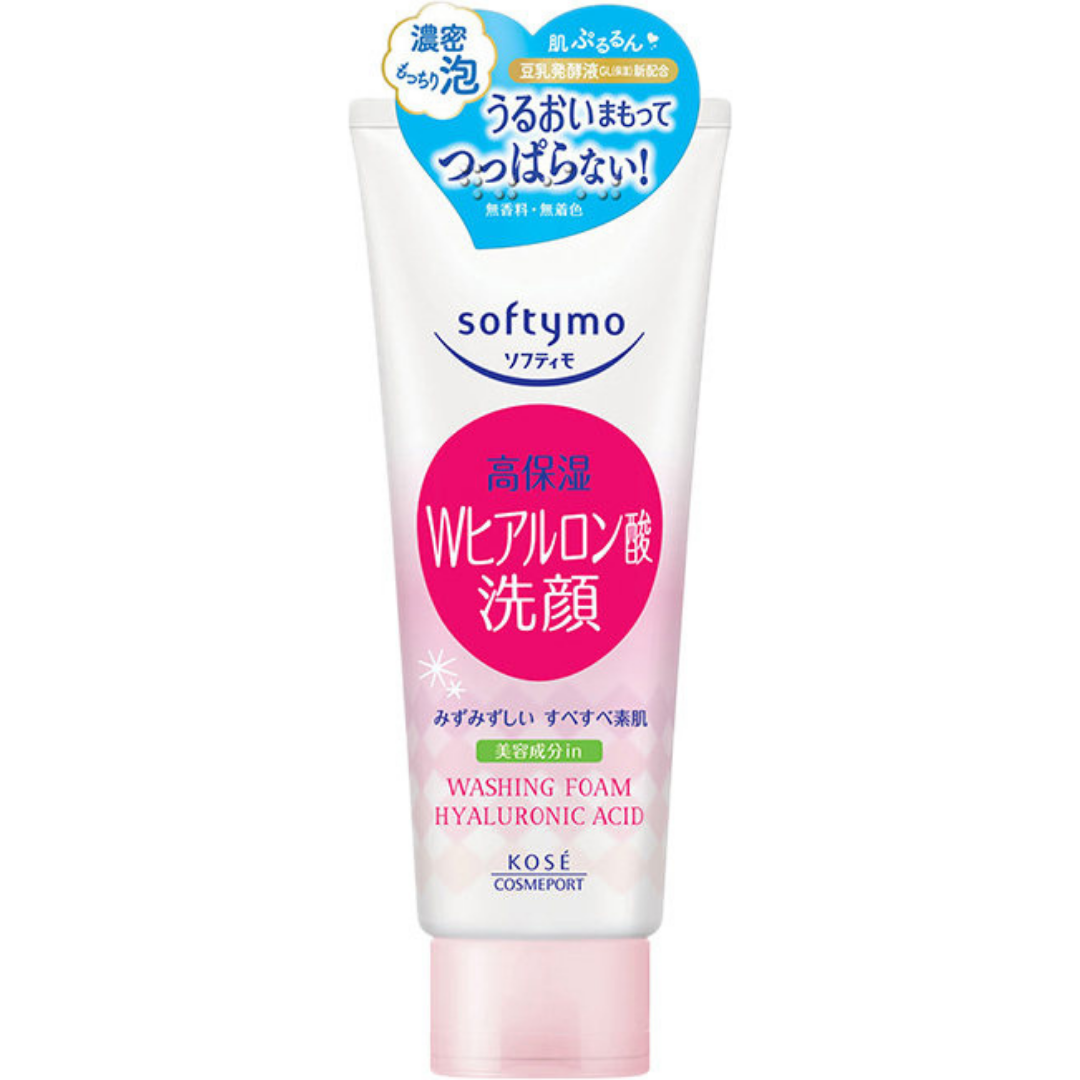 [New Version] KOSE Softymo Facial Cleansing Foam (Hyaluronic Acid) 150g