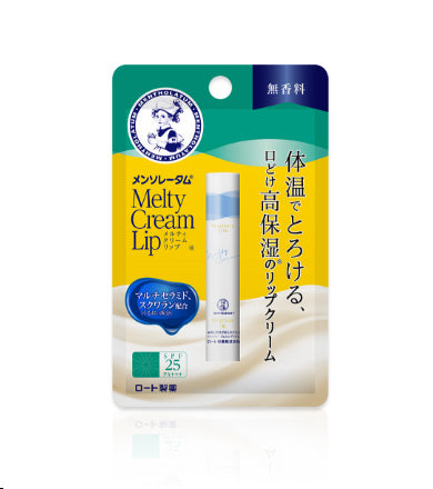 ROHTO Mentholatum Melty Cream Lip SPF25 PA+++ #Unscented