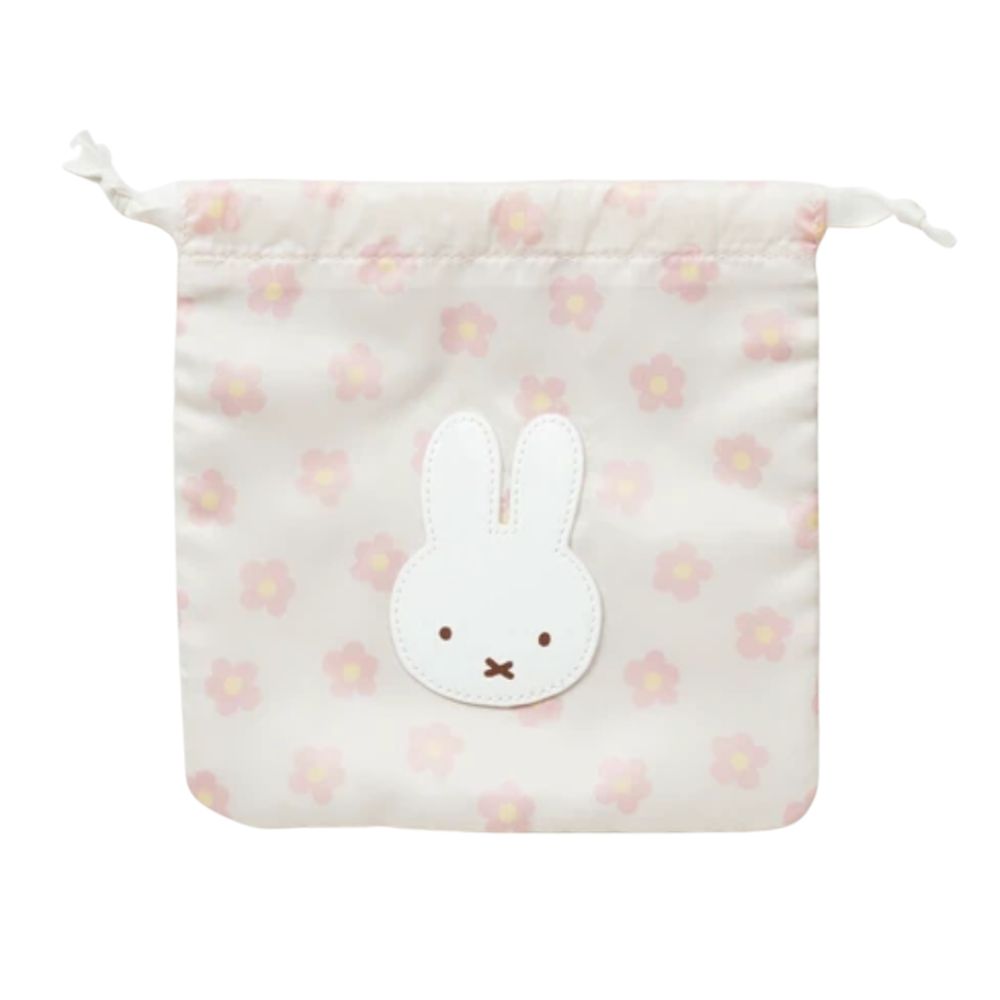 Miffy Bruna Flower & Mascot Wappen Drawstring - Pink