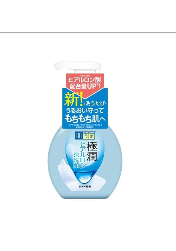 ROHTO Hadalabo Gokujun Hyaluronic Foam Face Wash 160ml