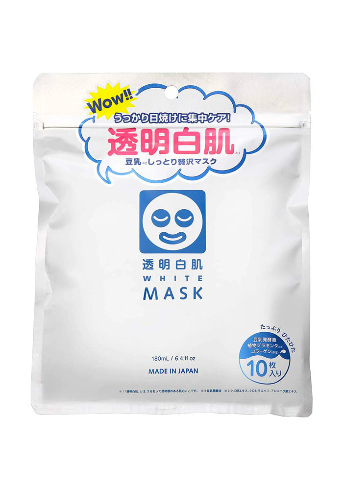 ISHIZAWA LAB Transparent White Skin White Mask N 10 piece