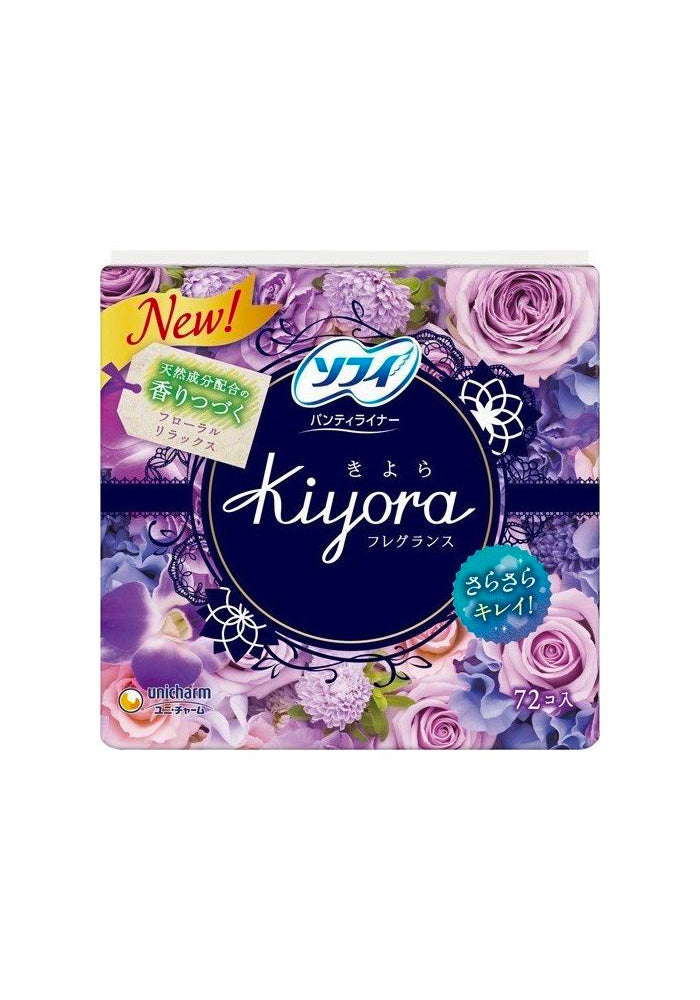 UNICHARM Sofy Kiyora Pantyliner Floral Relax Fragrance Relax 72 pcs