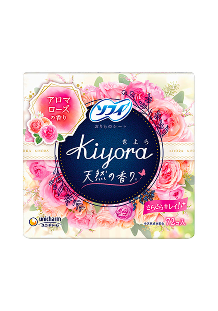 UNICHARM Sofy Kiyora Pantyliner Gentle Rose fragrance 72 pcs