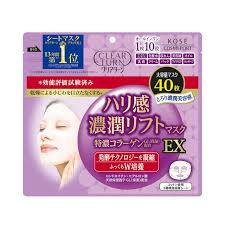 KOSE Clear Turn Firmness Rich Lift Mask EX 40 pieces