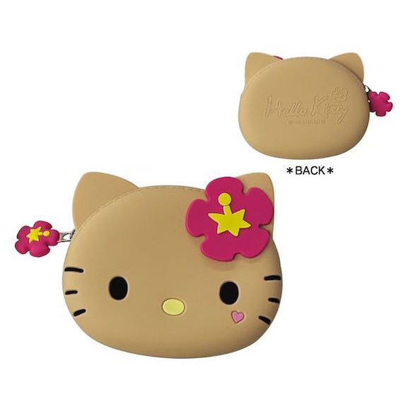 SANRIO Hello Kitty 90s Silicone Pouch Tan