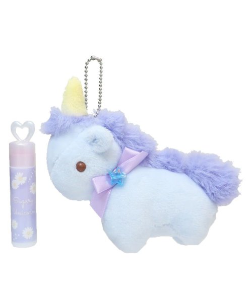 Sugary Unicorn Plush & Lip Balm-Blue Unicorn