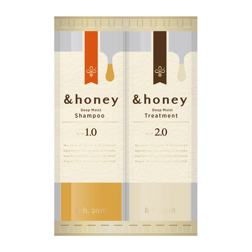 &HONEY Deep Moist 1 Day Travel Kit (Shampoo 10ml + Conditioner 10g)