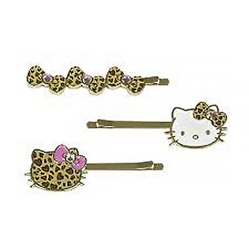 SANRIO Hello Kitty Hair Pin Set Leopard