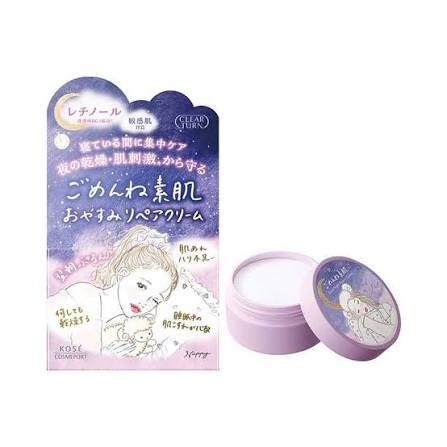 KOSE Clear Turn Sorry Bare Skin Goodnight Repair Cream 50g