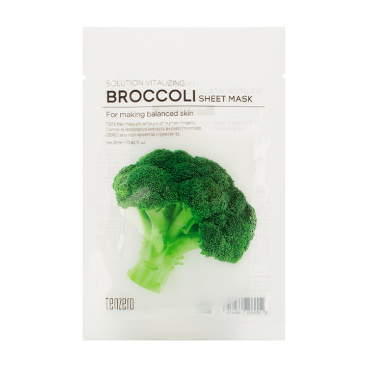 TENZERO SOLUTION Vitalizing Broccoli Sheet Mask 25ml