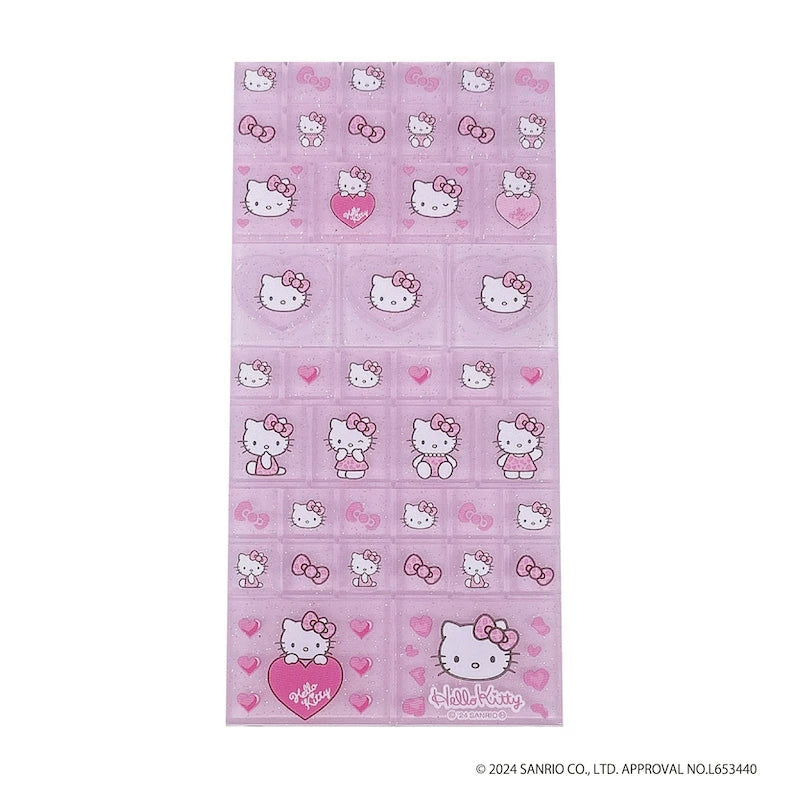 SANRIO 90s Tile Seal Sticker - Hello Kitty / Gogo Gal Collection Leopard Pink