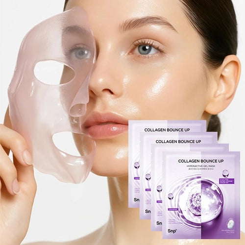 SNP Collagen Bounce Up Hyperactive Gel Mask 4Pcs