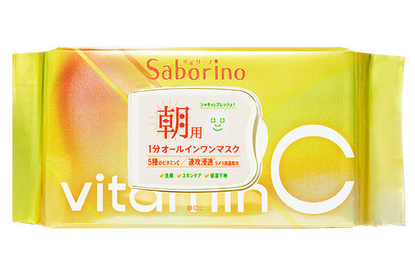 BCL Saborino 60s Vitamin C Morning Facial Mask 30Pcs